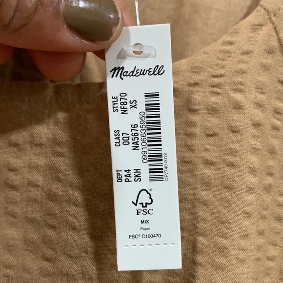 🎊HP🎊Madewell Puff-Sleeve Cutout Dress - Picture 11 of 16